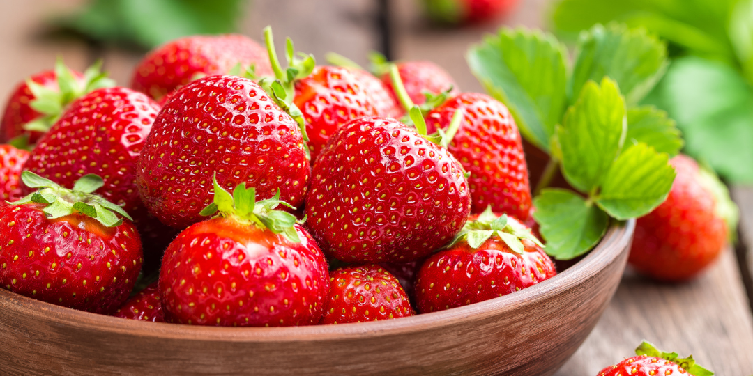 An image of a bowl of strawberries and the words Ponchatoula Louisiana.